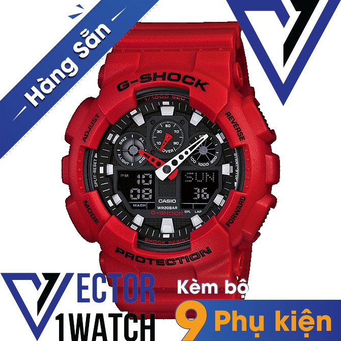 Đồng hồ thể thao nam nữ G-Shock GA-100B-4A Full phụ kiện