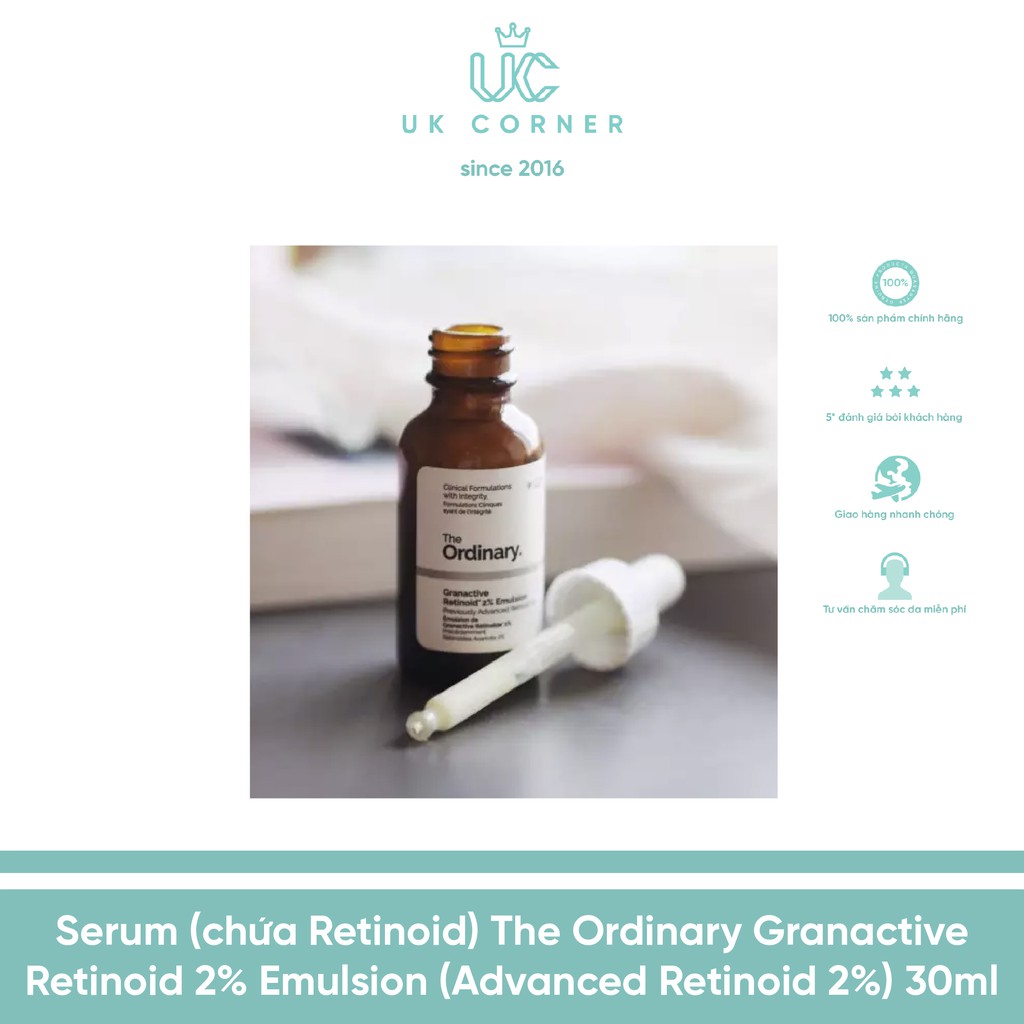 Serum (chứa Retinoid) The Ordinary Granactive Retinoid 2% Emulsion (Advanced Retinoid 2%) 30ml