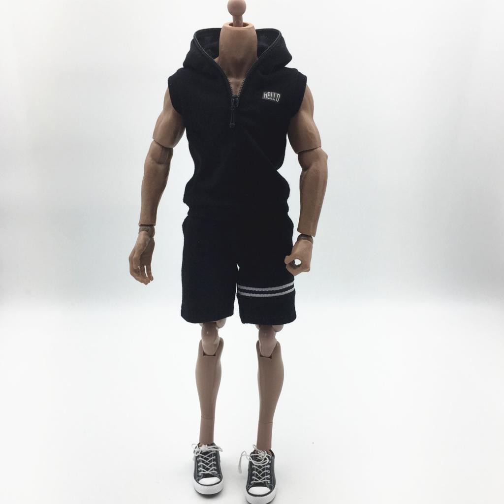[Baosity1] 1 / 6 Quần Áo Nam Có Dây Kéo Quần Ngắn Cho Mô Hình 12 Inch DML