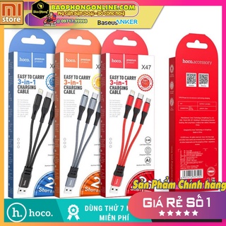 Cáp 3 đầu hoco - x47 ngắn 25cm