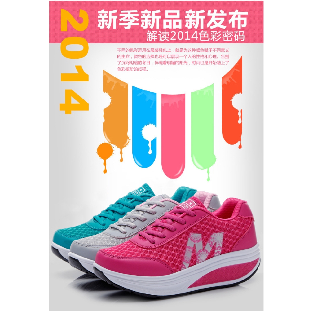 Giày Thể Thao Đế Dày Phối Lưới Thoáng Khí Cho Nữ Size 35-40