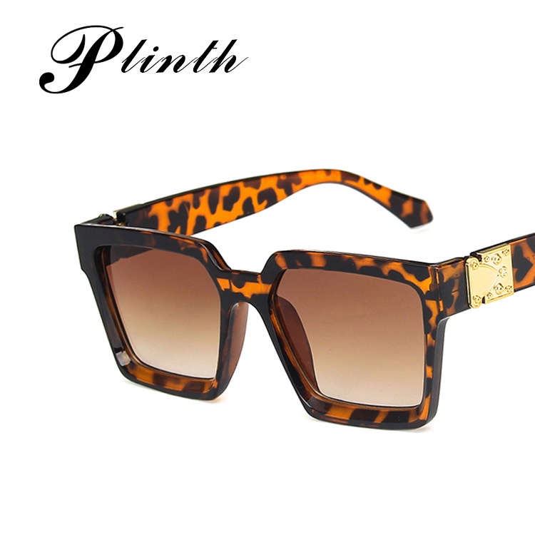 Kính râm thời trang dành cho phụ nữ và nam giới trong Kính râm hình vuông mát mẻ Kính chắn tia UV400