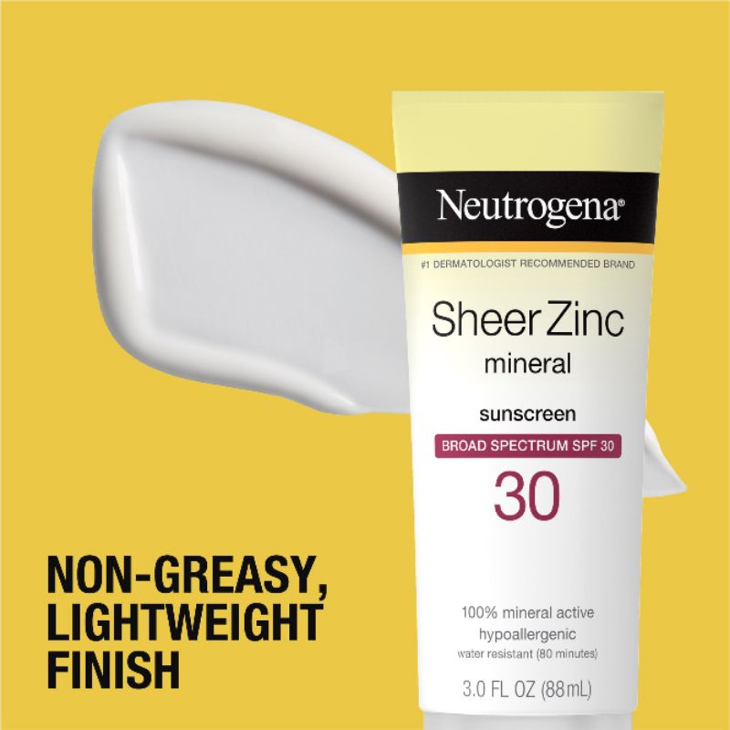 [HÀNG MỸ] KEM CHỐNG NẮNG NEUTROGENA SHEER ZINC DRY TOUCH SPF 30 - SPF 50