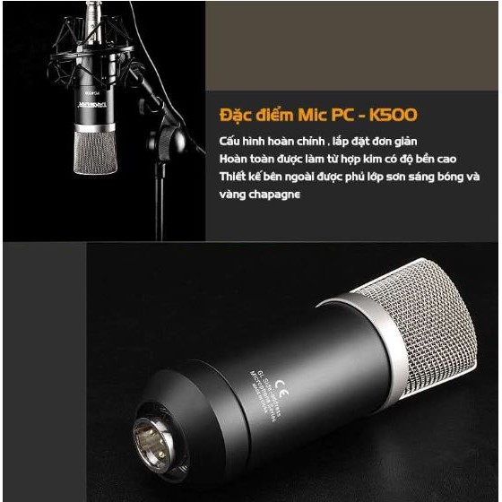 [Sỉ lẻ một giá] Mic thu âm chuyên nghiệp Takstar PC K500