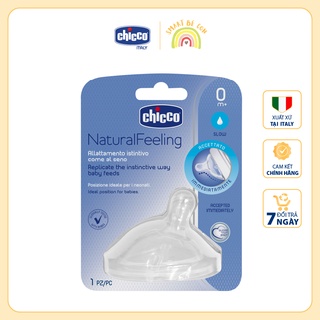 Núm ty thay bình sữa Chicco Natural Feeling 0+,2m+,4m+,6m+