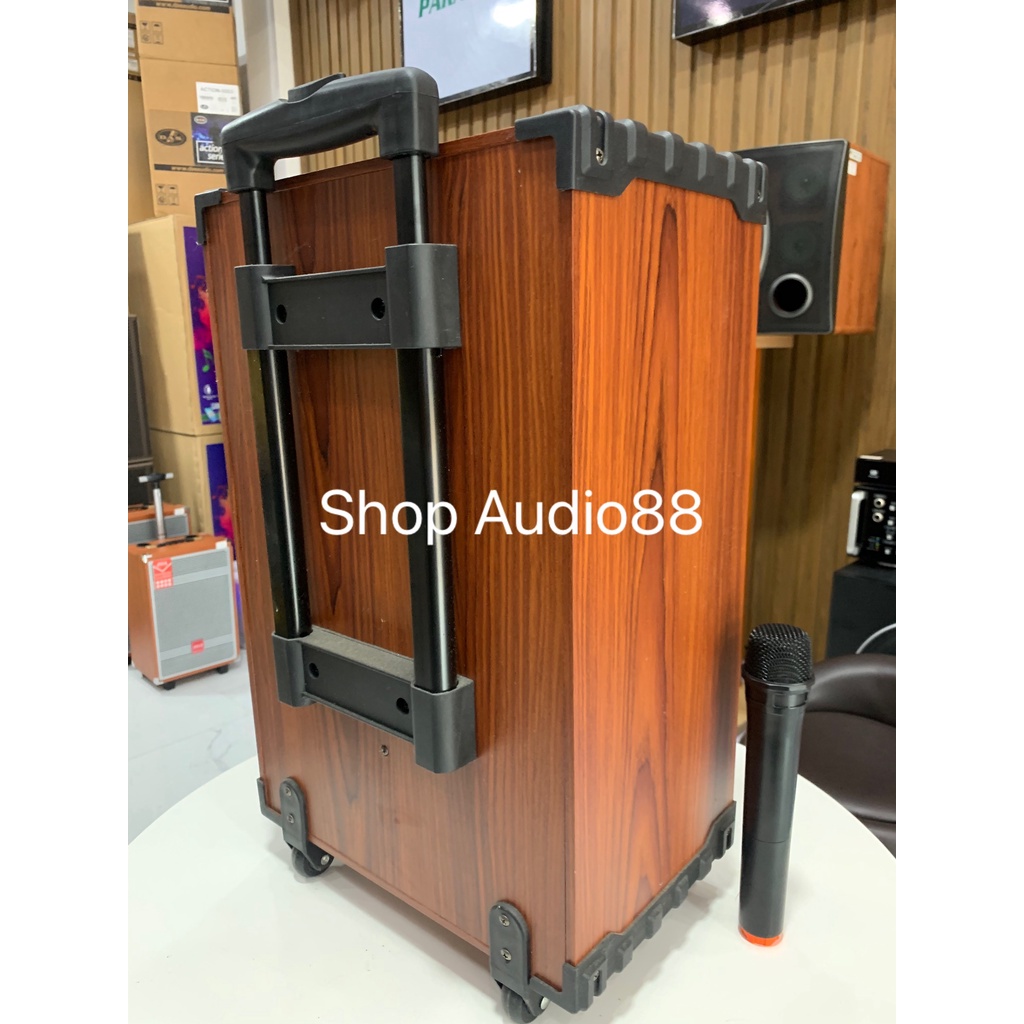 Loa kéo Bass 30cm Bluetooth KARAOKE BHZ 1208 Bass 30cm Kèm 2Micro