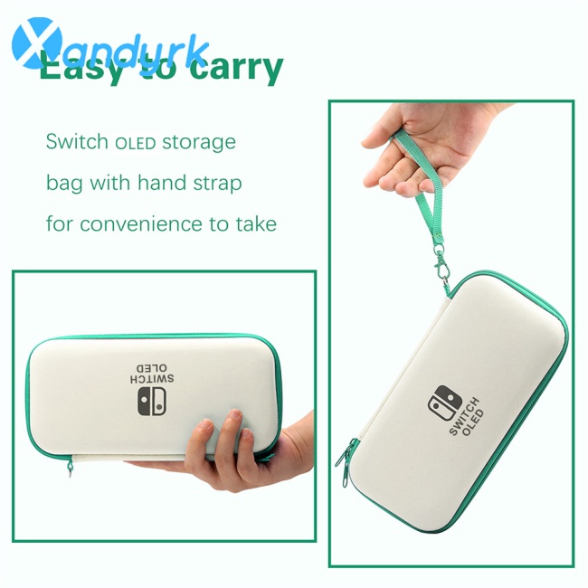 Xa- Eva Túi Đựng Máy Chơi Game Cầm Tay Mini Có Dây Đeo Và Khe Cắm Thẻ Cho Nintendo Switch Oled