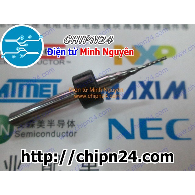 [1 CÂY] Mũi phay mạch in CNC 0.8mm