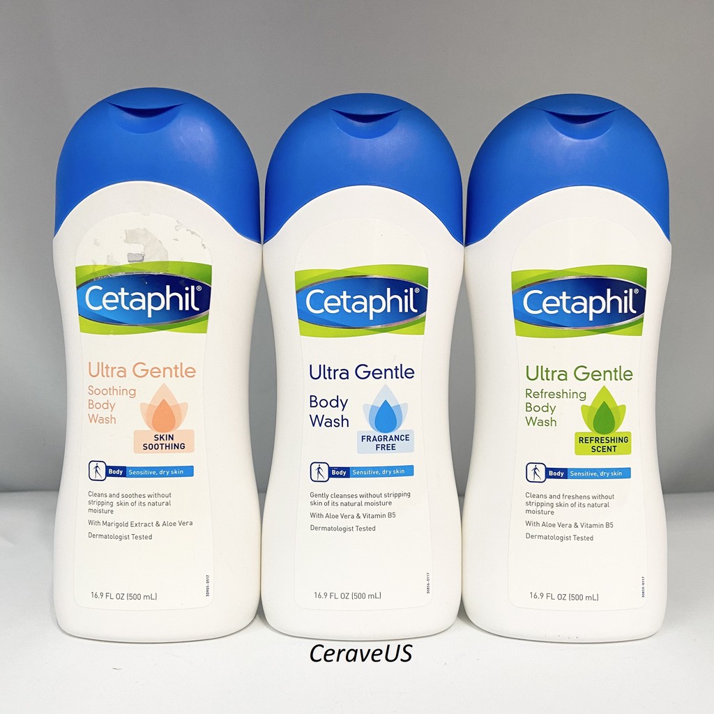 [Hàng USA] Sữa Tắm Dịu Nhẹ Cetaphil Ultra Gentle Body Wash 500ml