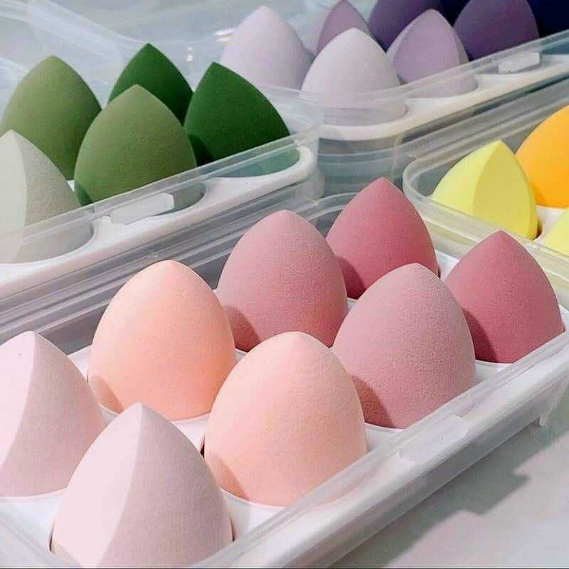 Hộp bông 8 món tán phấn xịn sò.
