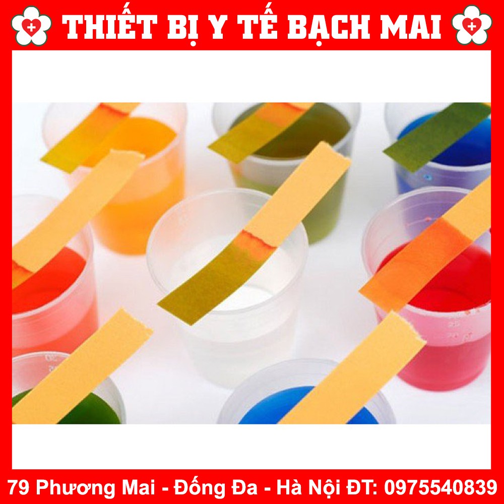 Giấy Quỳ Tím Thử Độ pH Thang Đo Từ 1 Đến 14 [Gói 80 miếng kèm bảng màu]