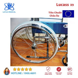 [CHÍNH HÃNG] XE LĂN LUCASS X9 / XK9 - Xe lăn tiêu chuẩn
