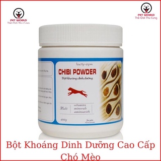 Bột khoáng cao cấp Chibi Powder 400g- Dành cho chó mèo biếng ăn, gầy yếu, chậm lớn