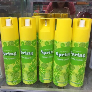 Combo 3 chai Xịt phòng Spring hương chanh 280ml