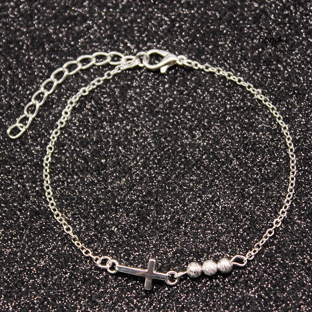 Vòng Tay Chuỗi Hạt Mặt Thánh Giá Thời Trang Dành Cho Nữ