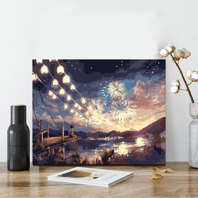 [Order-Sẵn tranh 10,12 khung 2.5cm, 7,14 khung 1.6cm]Tranh sơn dầu số hóa tự tô màu hình phong cảnh | BigBuy360 - bigbuy360.vn