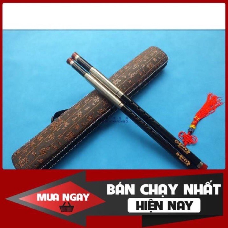 <Dtl> Sáo mèo kép gỗ mun