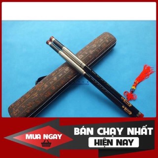 <Dtl> Sáo mèo kép gỗ mun