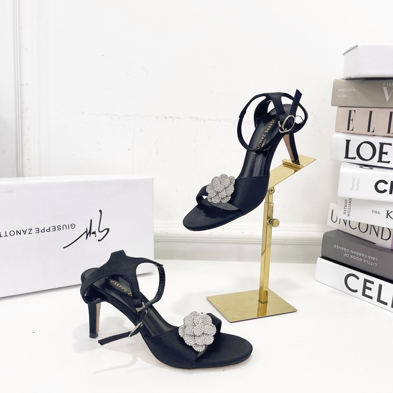Sandal zanotti hoa trà đá gót nhọn fullbox