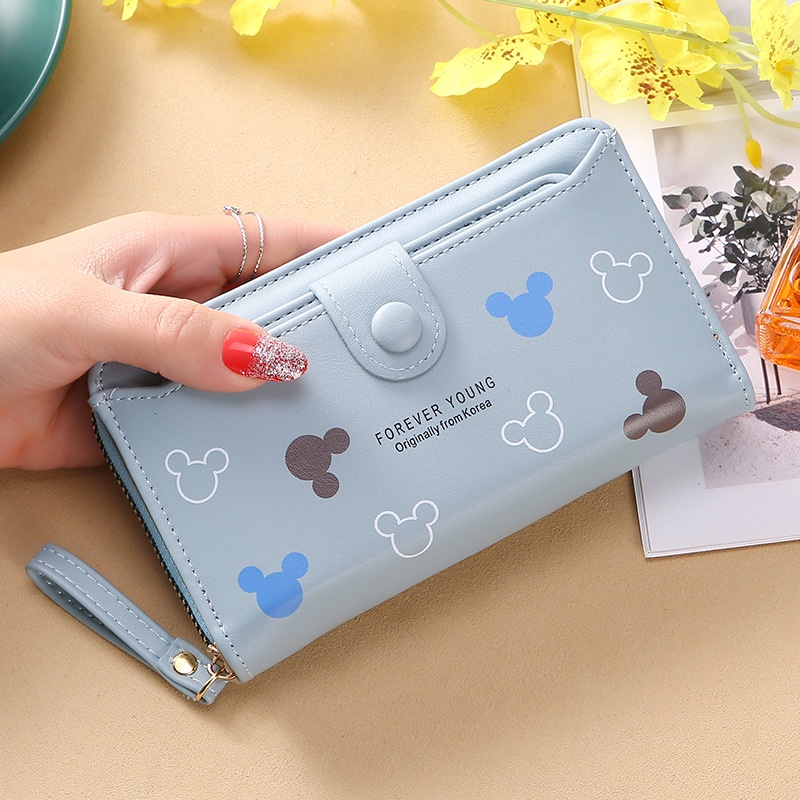 Ví IELGY dài siêu mỏng có khóa kéo thời trang cho nữ