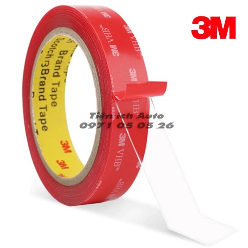 Cuộn băng dính 2 mặt 3M cường lực siêu dính | tienich_auto