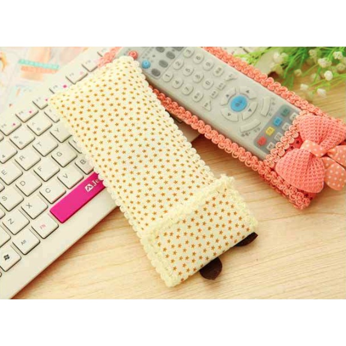 Vỏ Bọc Điều Khiển Remote Tivi, bọc điều hoà cute chống bụi ( 22.5 x 7.5 cm )