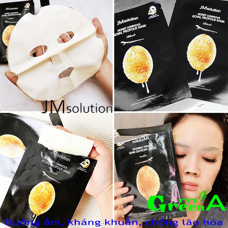 Mặt Nạ Sáp Ong Jm Solution Honey Luminous Royal Propolis Mask 30ml [CÓ MÃ QR CODE CHECK CHÍNH HÃNG]