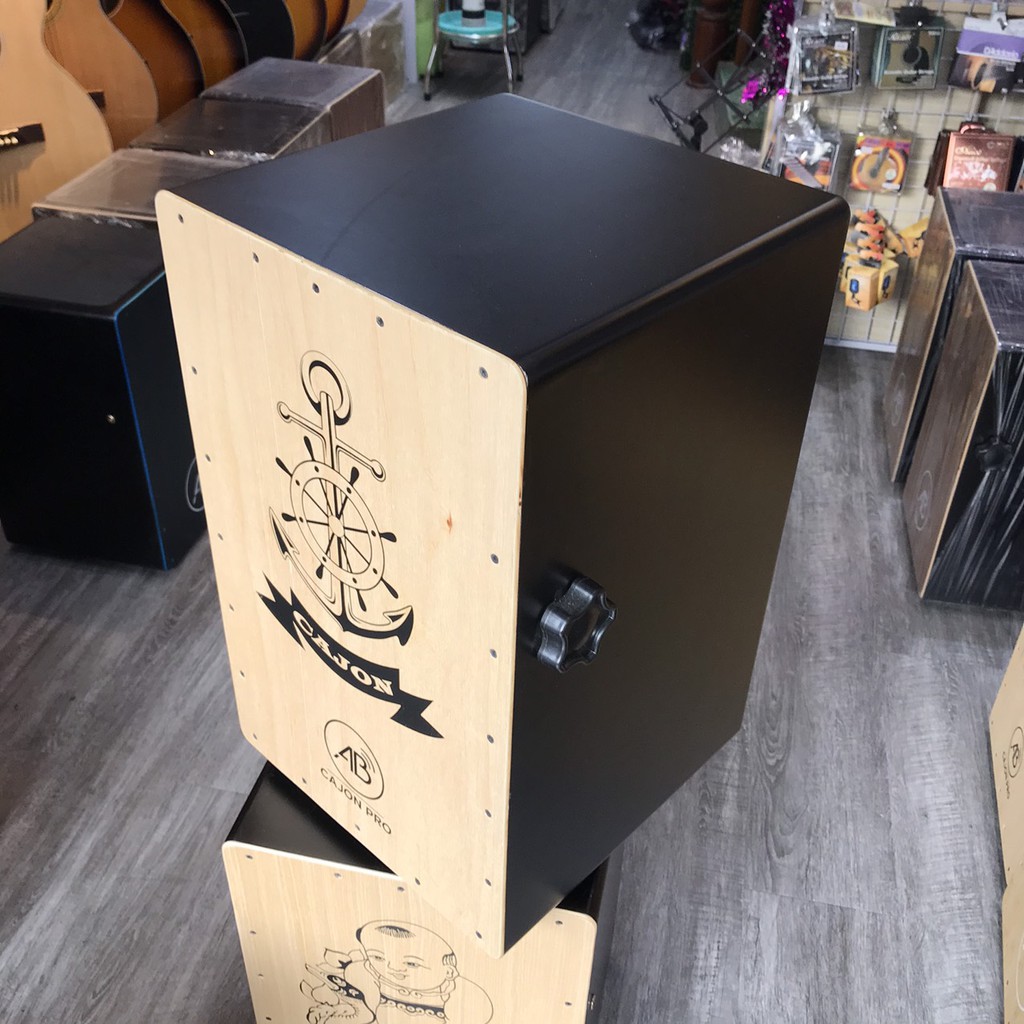 Trống gõ cajon AB tặng bao và miếng lót mông