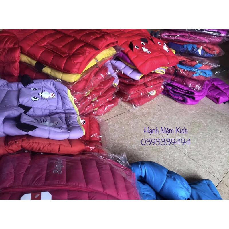Áo phao cho bé trai bé gái dày ấm áp chắn gió mùa đông