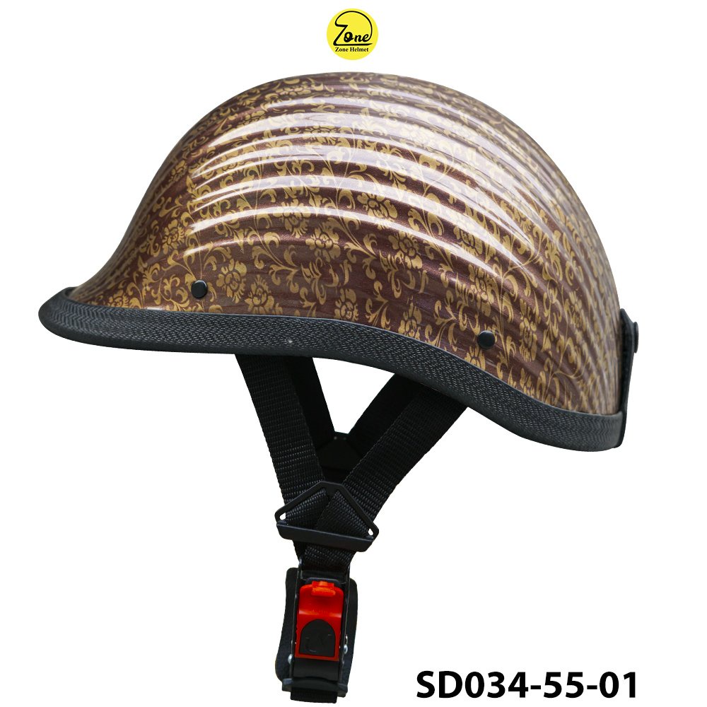 Mũ bảo hiểm nửa đầu sơn nhúng kiểu dáng vỏ sò năng động SD034-55-01
