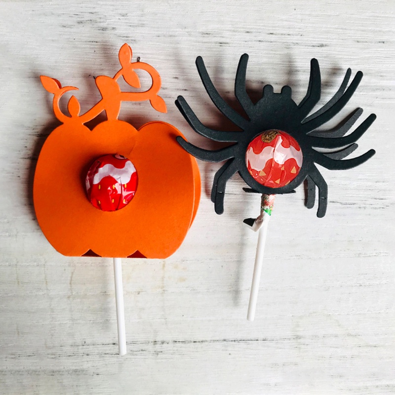Aoto Khuôn Cắt Giấy Thủ Công Hình Nhện / Kẹo Mút Trang Trí Halloween Cho Người Lớn