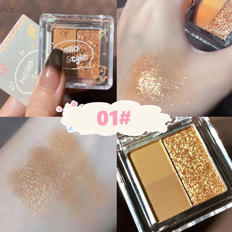 Bảng Phấn Mắt 3 Màu Sắc Tông Lì / Lấp Lánh Trang Điểm Đa Năng