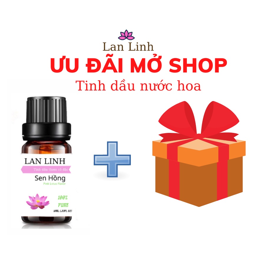 Tinh dầu hương Hoa Sen Hồng cô đặc Lan Linh, khử mùi, xông thư giãn