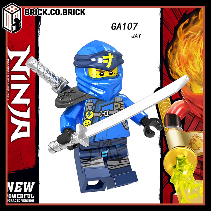 Ninja Phantom Đồ Chơi Lắp Ráp Minifigure Nhân Vật Hồ Ly Samurai Akita Zane Nya Kai Jay GA107 - GA114