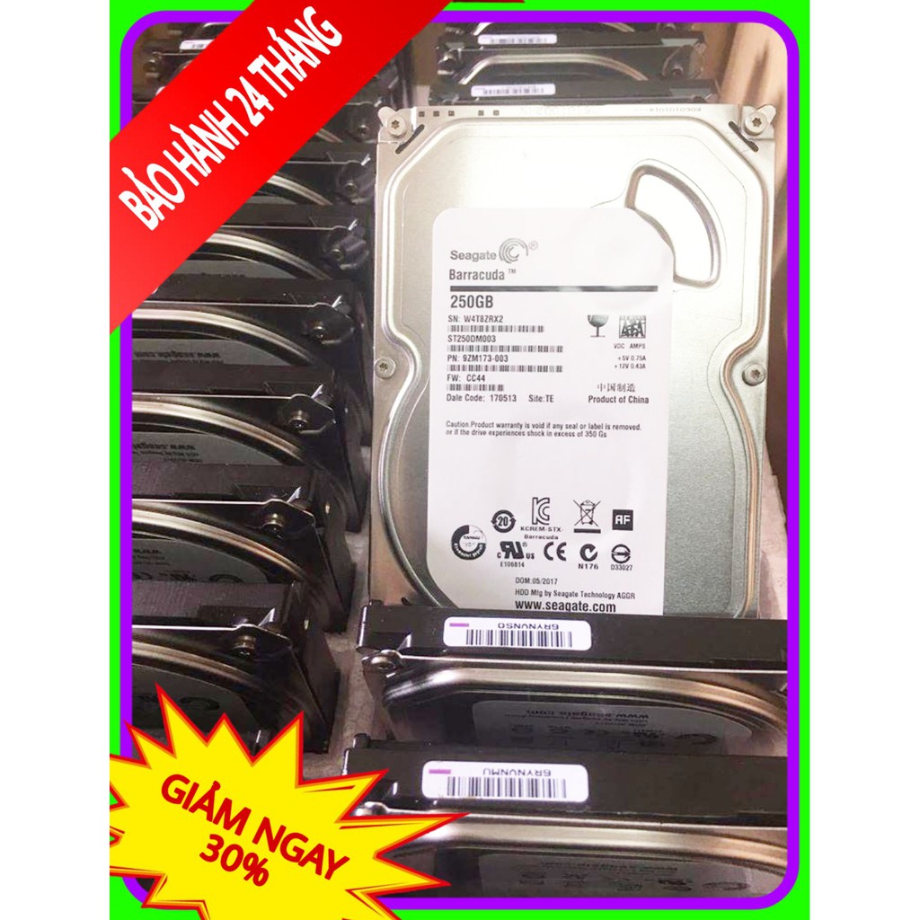 HDD 250G Seageat - Bảo hành 12 tháng