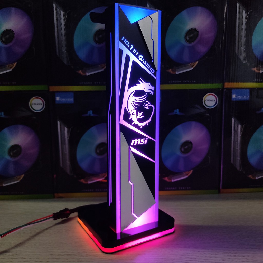 Giá treo tai nghe Gaming Logo MSI Pro Led RGB | BigBuy360 - bigbuy360.vn