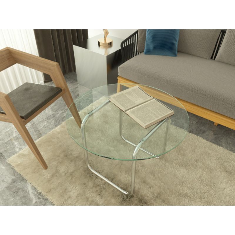 [FS nt Hà Nội]⚡Bàn Trà Sofa Table Kính Khung Inox 304 cao cấp, Nội Thất Phòng Khách Cafe⚡