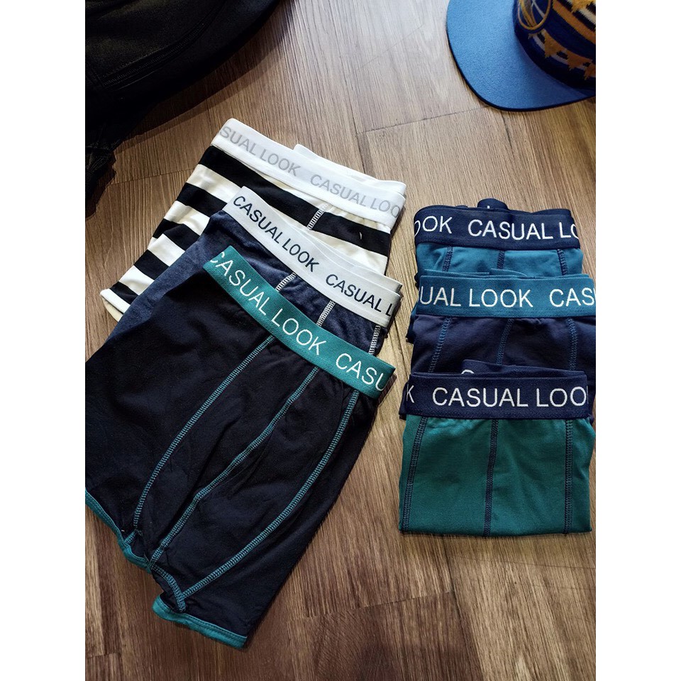 Pack 6 Quần lót nam boxer hằng ngày Vnxk Korea Casual Look cực nhẹ tốt cho nam giới