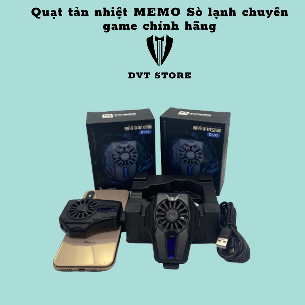 Quạt tản nhiệt MEMO Sò lạnh chuyên game chính hãng làm mát cực nhanh phục vụ GAMER PUBG, Call Of Duty, Free Fire