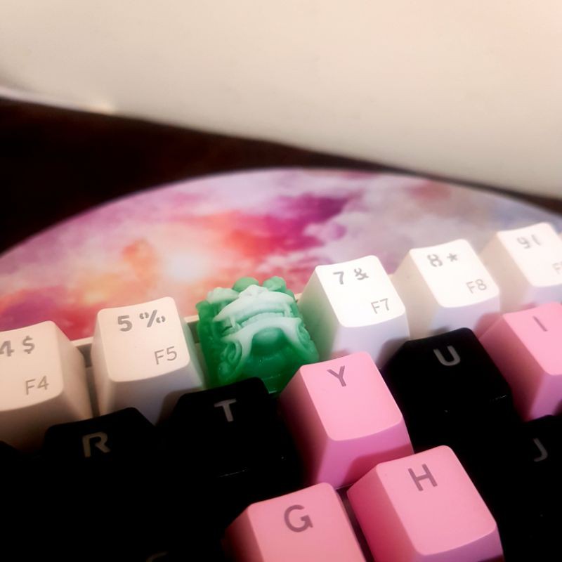 [Sẵn hàng] Keycap OEM profile R4 Clone Resin Shishi keycap/Nút bàn phím hình con lân