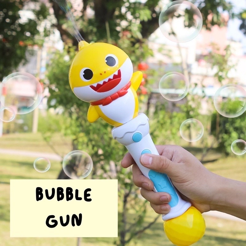 Súng bắn bong bóng phát nhạc Pinkfong/ Đồ chơi bắn bong bóng cho bé BabyShark nội địa Hàn