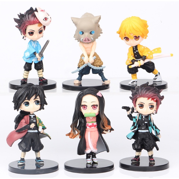Mô Hình Nhân Vật Anime Ghost Slayer Bladeyaiba Anjiro ,kamado, nezuko ,zenitsu,giyu