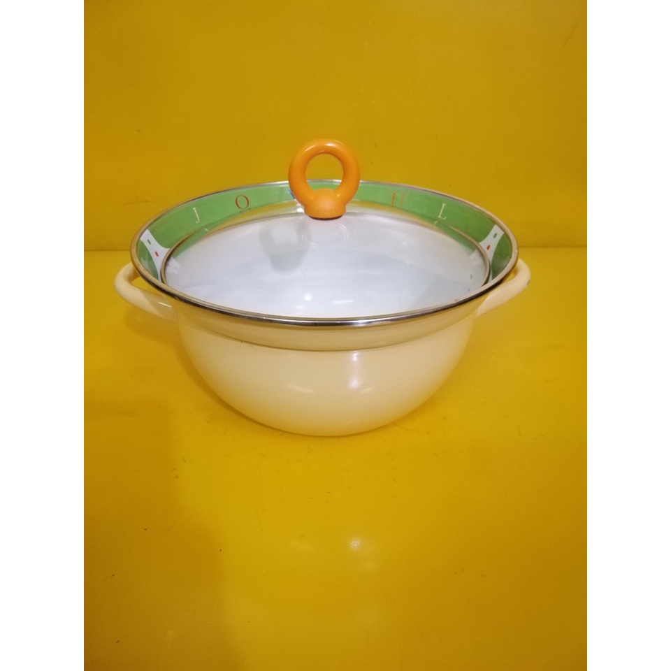 Nồi luộc men nội địa Nhật, size 27cm, cao 13cm (mã 726), Dùng được bếp từ