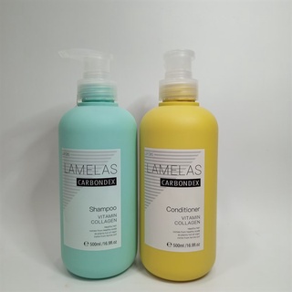 Bộ dầu gội xả phục hồi lamelas-carbondex, siêu mềm mượt - siêu lưu hương 500ml 2 hàng chính hãng