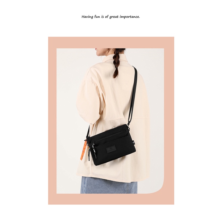 Túi Đeo Chéo Nữ Messenger Chất Liệu Polyester Hàng Nhập Khẩu Dùng Tiện Lợi 8847