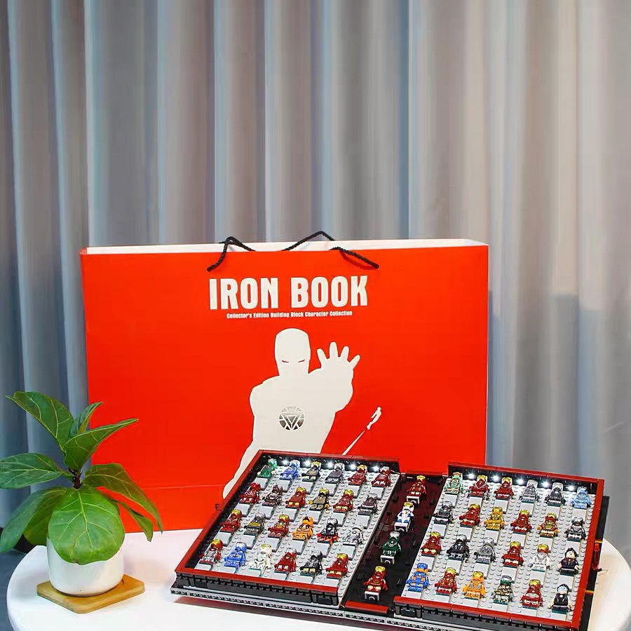 > Tương thích với Lego S Brand Iron Man Commemorative Collector Edition Sách hướng dẫn sử dụng Marvel Building Blocks