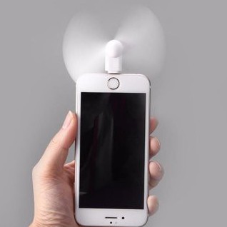 Quạt nhỏ 2 cánh gắn điện thoại iphone-Quạt mini khiến mát dùng cho điện thoại iphone và android