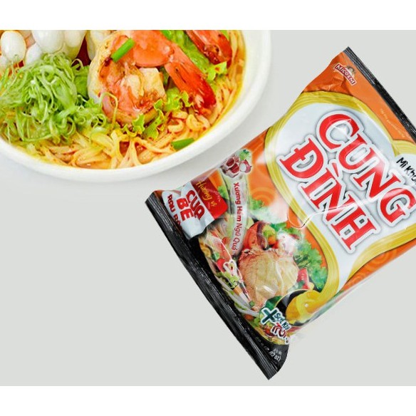 MỲ TÔM KHOAI TÂY CUNG ĐÌNH ĐỦ VỊ SƯỜN HEO, CUA BỂ, BÒ HẦM, GÀ HẦM.