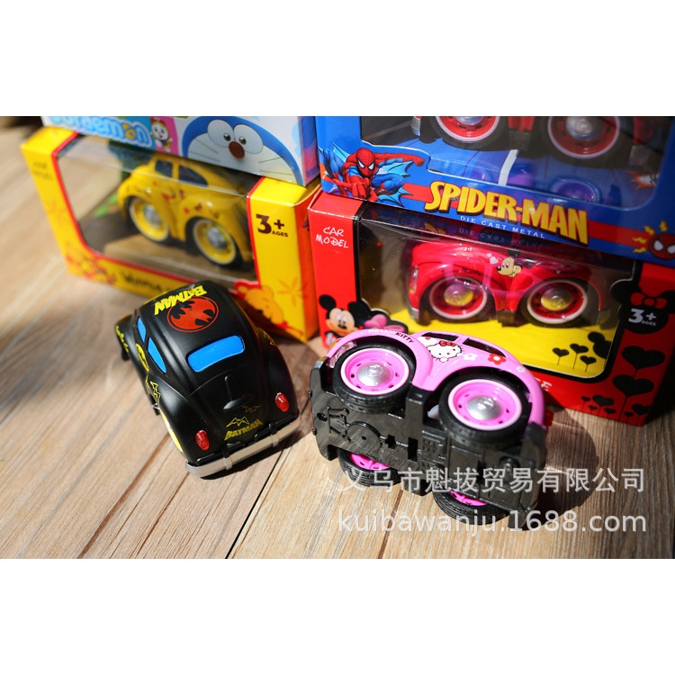 Xe hoạt hình có nhạc bằng kim loại cho bé