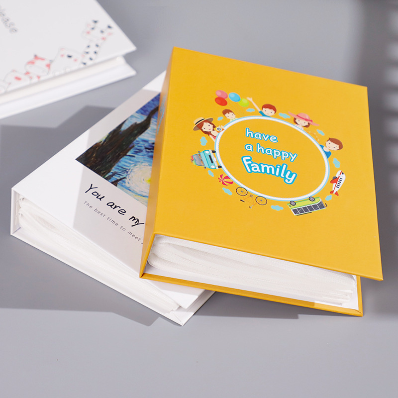 Album đựng ảnh 9x12 để 100, 200 tấm ảnh cho con, ảnh gia đình bìa giấy cứng kháng nước siêu cute tại kho album ảnh ANVY
